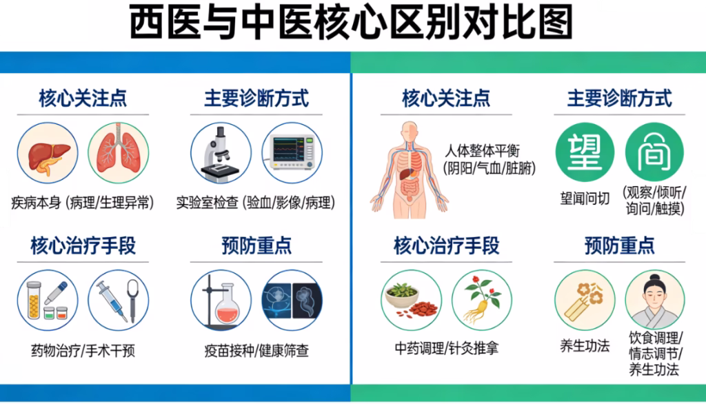 How TCM Differs From Western Medicine