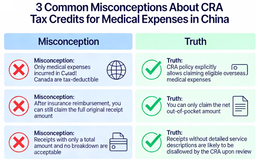 The Ultimate Guide for Canadians: Tax Deductions for Medical Expenses Incurred in China 5 3 common misconceptions about CRA tax credits for medical expenses in China